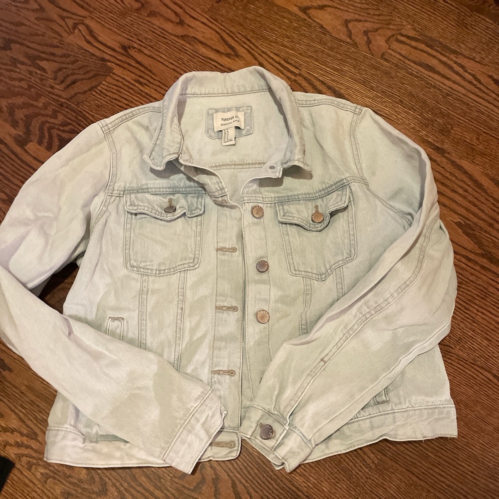 Forever 21 Light Blue Jean Jacket